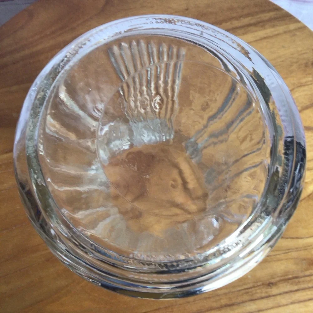 Vintage Hoosier Glass Clear Ribbed Glass Vase